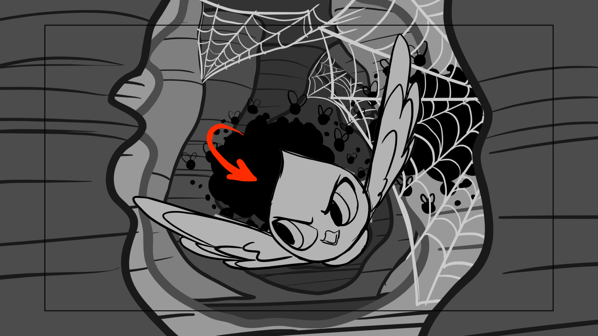 Venom Wars — Escena 16, panel 4, storyboard by Melissa Ballesteros